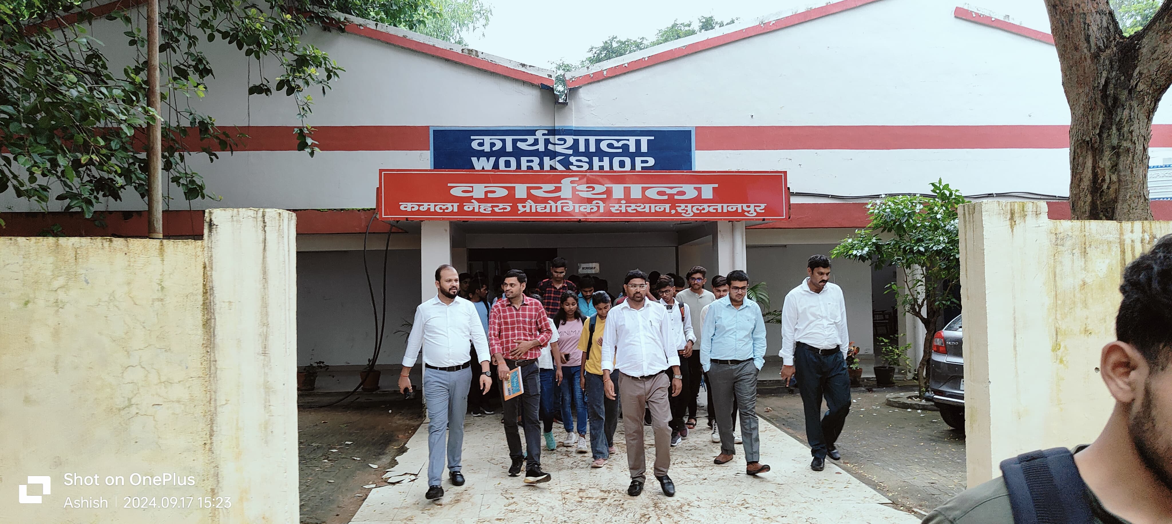 Campus exploration with newly admitted students under orientation Programme, Sept 2024