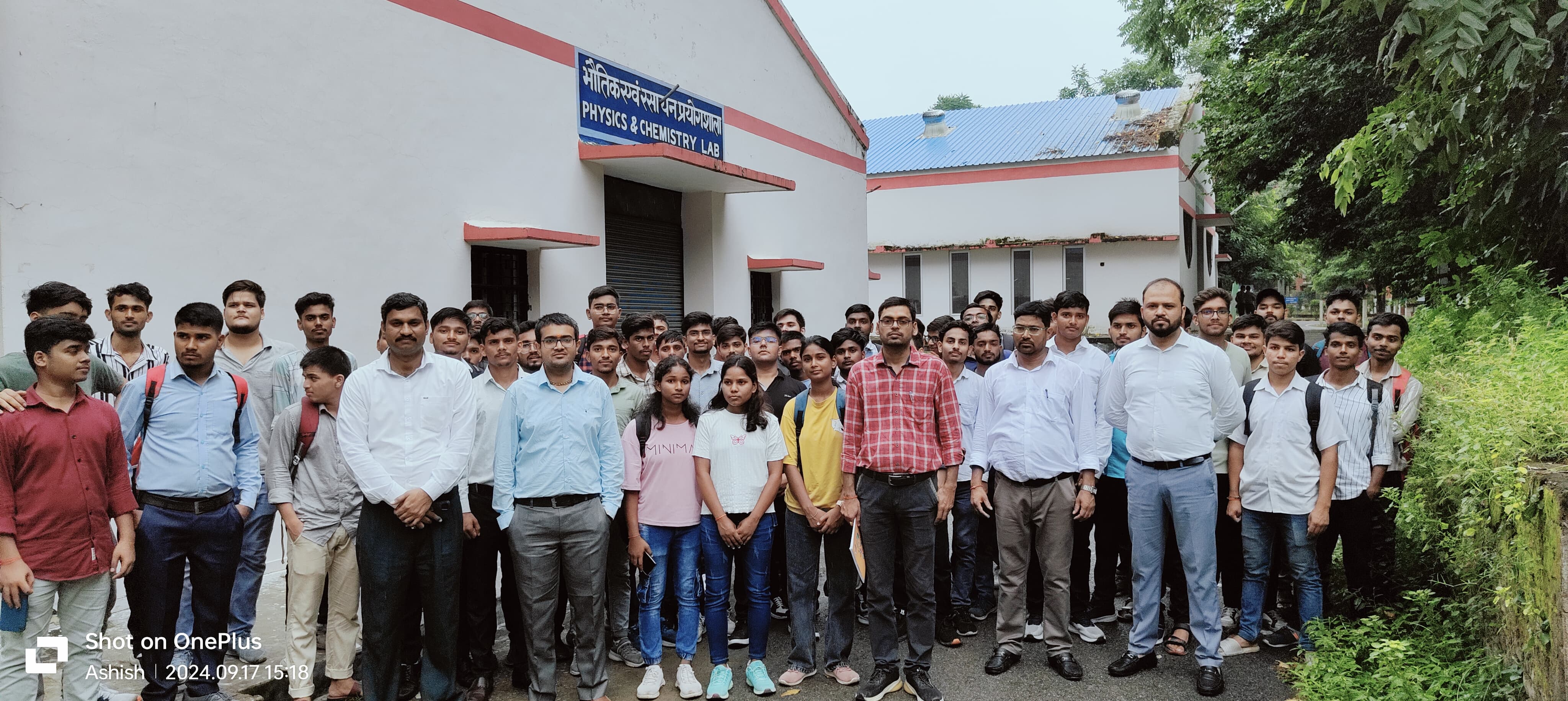 Campus exploration with newly admitted students under orientation Programme, Sept 2024