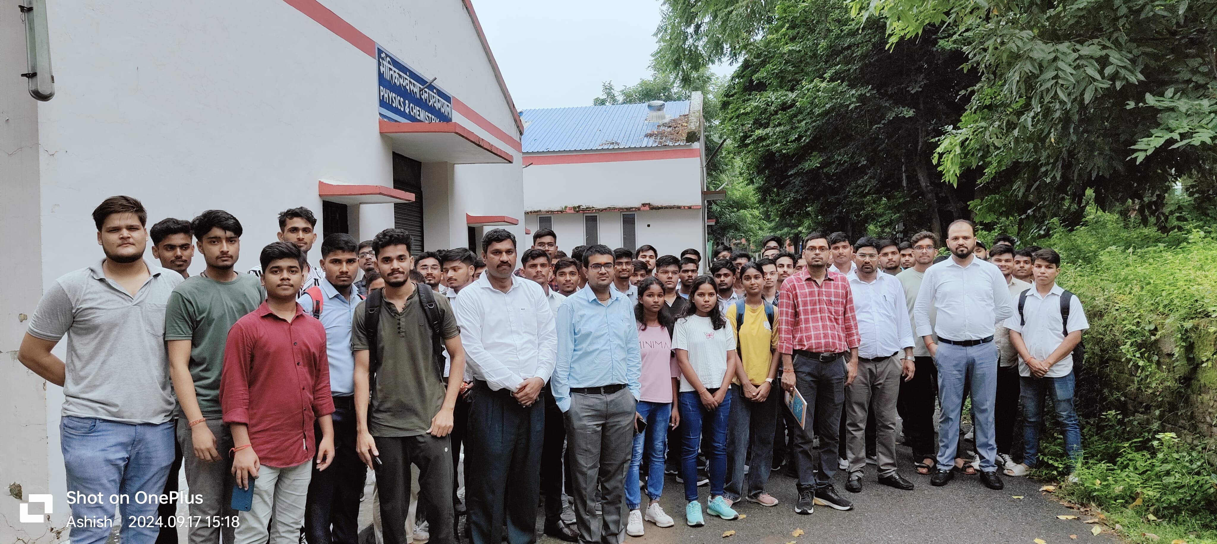 Campus exploration with newly admitted students under orientation Programme, Sept 2024